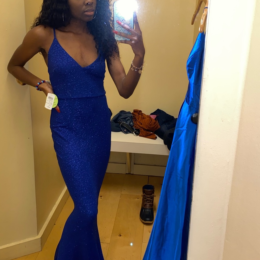 Royal blue formal dress (never worn)